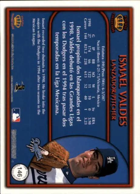 CARTE DE BASEBALL 1999 Pacific Crown Collection 146 Ismael Valdes EUR