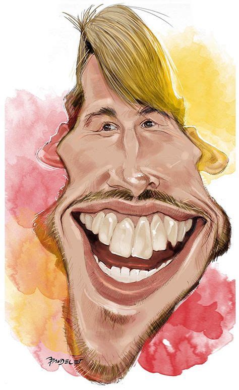 Caricaturas De Famosos Sergio Ramos Por Jaime Pandelet Caricature