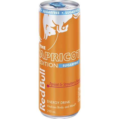 Red Bull Energy Drink Sugarfree Energy Drink Apricot Strawberry Can