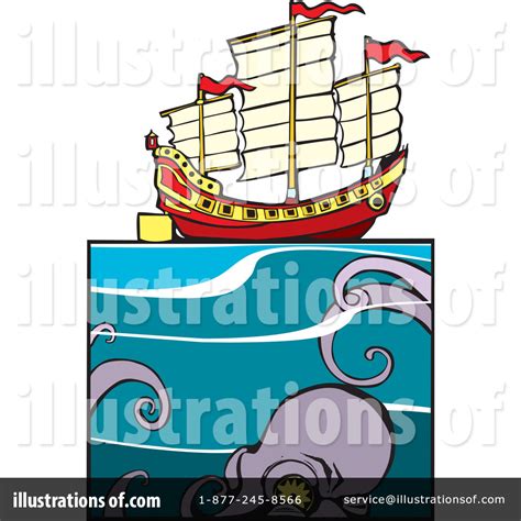 Junk Ship Clipart #60186 - Illustration by xunantunich