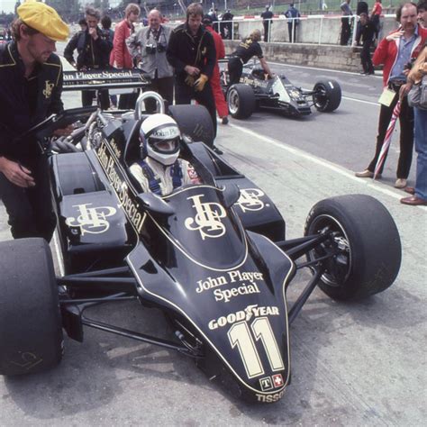 Elio De Angelis At A F1 Test At Brands Hatch In 1982 By Bruce Grant