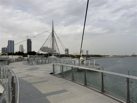 Lusail Bridge Qetaifan Island Lusail Boulevard Qatar Hanging Bridge