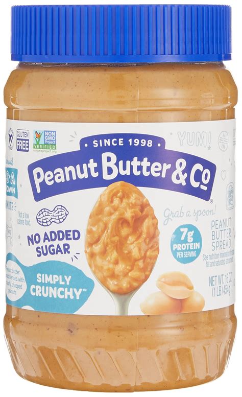 Peanut Butter Co Simply Crunchy Peanut Butter No Added Sugar 16 Oz