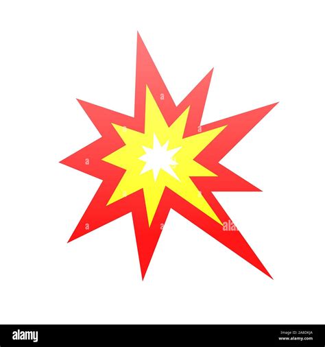 Explosion Icon On White Isolated Background Stock Vector Image Art