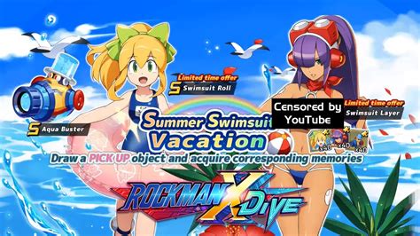 Mega Man X Dive Swimsuit Layer And Roll Skill Info Art Revealed Youtube