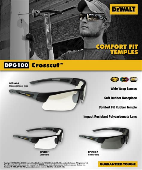 DeWalt DPG100 Crosscut Safety Glass