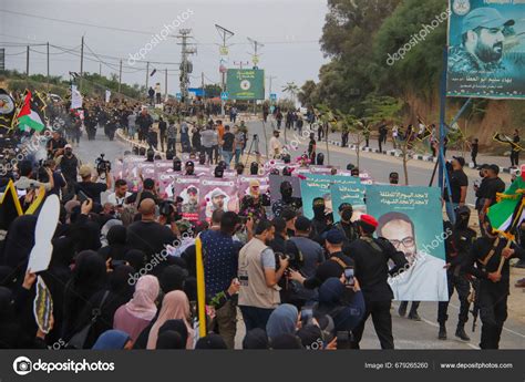 Octubre Gaza Palestina Combatientes Las Brigadas Quds Brazo