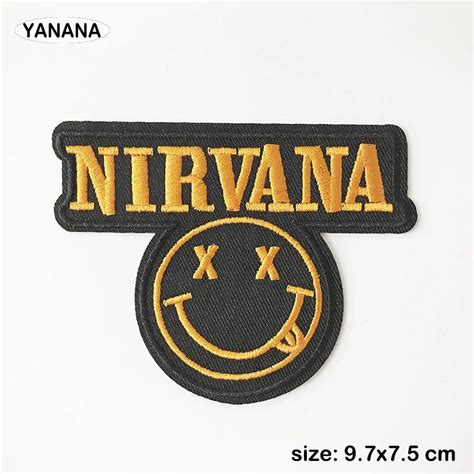 Нашивки Nirvana нашивки вышитая аппликация Швейные железные значки на ...