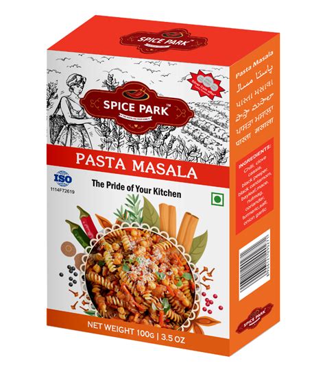 Mix Spice Park Branded Spices Pasta Masala Packaging Size 100 G