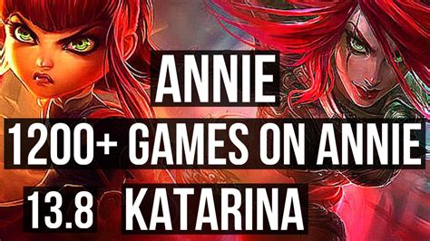 Annie Vs Katarina Mid 1 9m Mastery 1200 Games 4 3 14 Kr Master