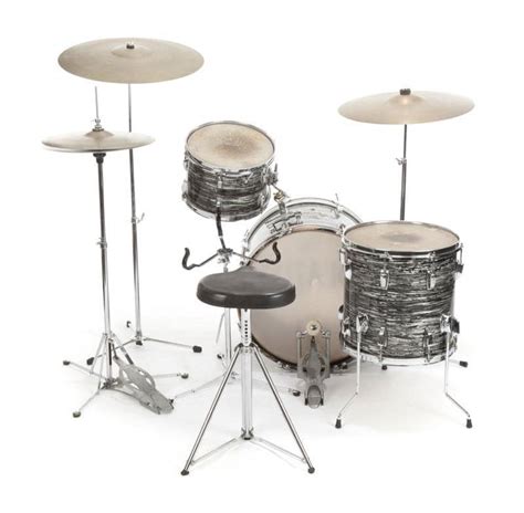 Ringo Starr’s Ludwig oyster black pearl drum kit (rear view) | The Beatles Bible