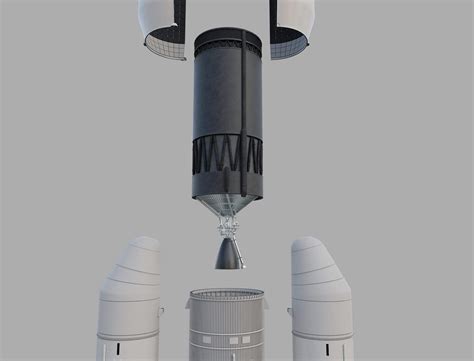 GSLV Rocket - 3D Model by shontoloyo