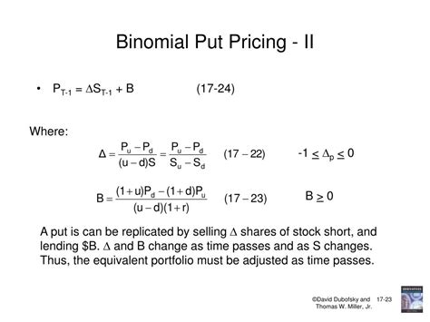 PPT Chapter 17 The Binomial Option Pricing Model BOPM PowerPoint