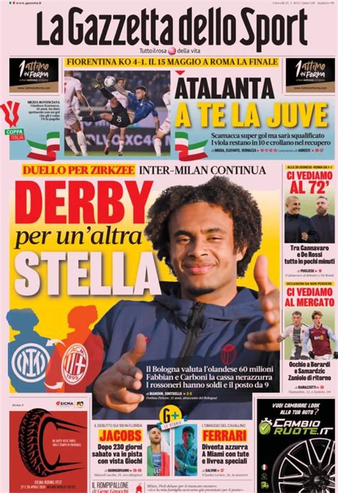 Milan E Inter Su Zirkzee L Apertura Della Gazzetta Derby Per Un