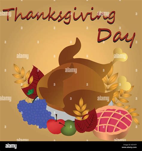 Isolated Thanksgiving Dinner Stock Vector Image And Art Alamy