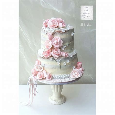 Semi Naked Wedding Cake CakeCentral