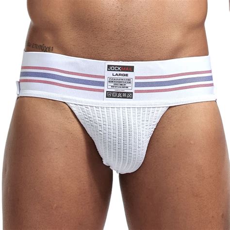 Jockmail Sexy Gay Underwear Men Jockstrap String Homme Calzoncillos