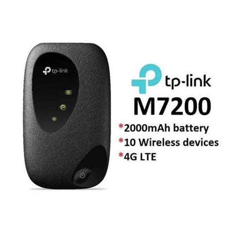 TP Link Modem Routeur Mobile 4G LTE WiFi TP LINK M7200 Fiche Technique