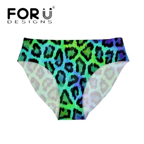 Forudesigns Gradient Color Leopard Print Women Panties Ultra Thin Sexy Traceless Underwear Brand