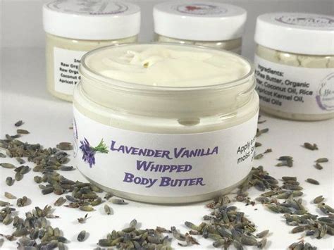 Lavender Vanilla Whipped Body Butter Natural Body Butter Lavender