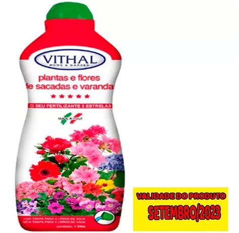 Fertilizante Adubo Liquido Vithal Para Flores E Plantas 1l MercadoLivre