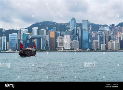 Hong Kong harbour view Stock Photo - Alamy