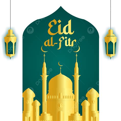 Eid Al Fitr Vector Hd Png Images Eid Al Fitr Vector With Golden Mosque