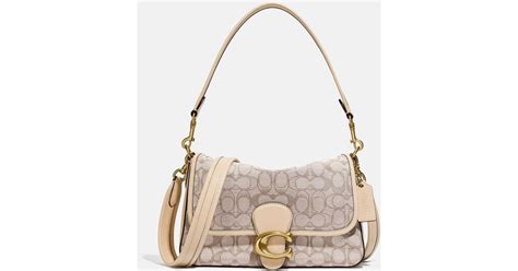 Coach Signature Jacquard Soft Tabby Shoulder Bag Lyst Canada