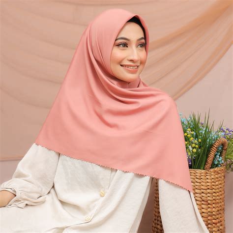 Jual Umama Scarf Kerudung Polos Jilbab Segi Empat Hijab Daily Voal