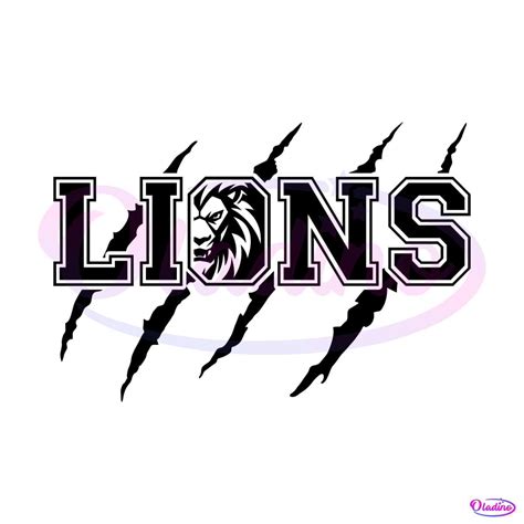 Scratch Lions Football Svg Cricut Football Download