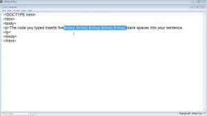 Add Space In HTML Instructions TeachUcomp Inc