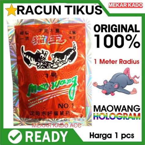 Jual Racun Tikus Mao Wang Asli Beras Merah Dijamin Ampuh Shopee