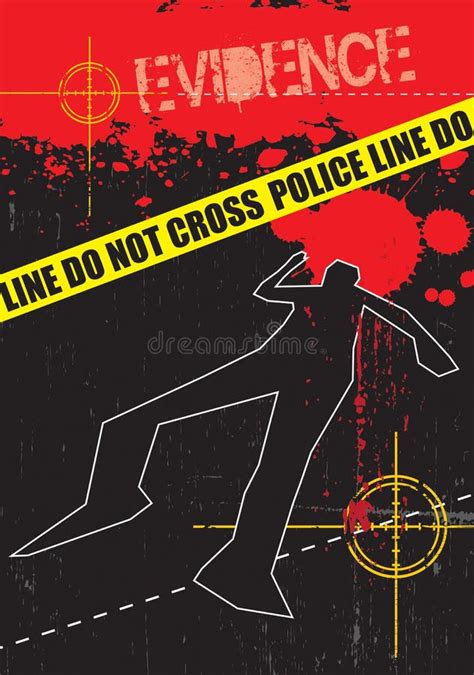 Crime Scene Evidence stock vector. Illustration of investigation - 12030833