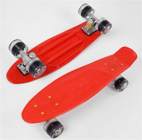 Скейт Пенни Борд со светящимися колёсами. Penny Board Maraton с декой ...