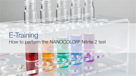 How To Perform NANOCOLOR Nitrite Tube Tests YouTube