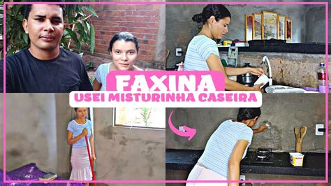 FAXINA COMPLETA USEI MISTURINHA CASEIRA REMOVEMOS GORDURA DA PAREDE