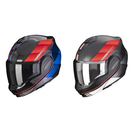 Casco Ribaltabile Scorpion Exo Tech Evo Carbon Genius Flip Back