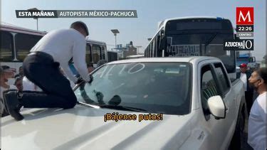 Transportistas bloquean carretera México Pachuca por los asaltos