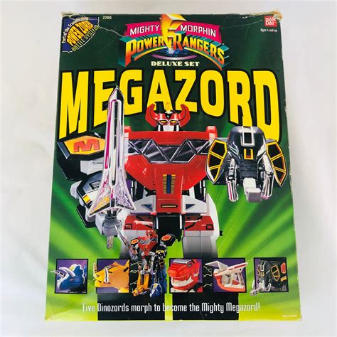 Bandai 1993 Mighty Morphin Power Rangers Deluxe Megazord (Boxed ...