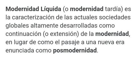 Diferencias Entre Modernidad Modernidad L Quida Y Posmodernidad