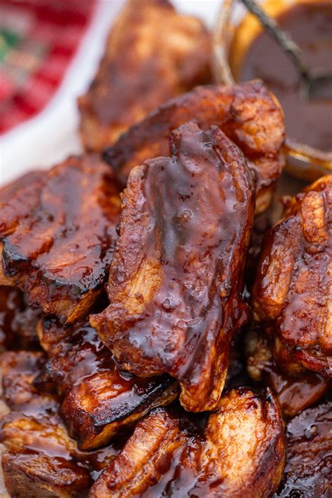 Crispy Air Fryer Pork Belly Strips Off