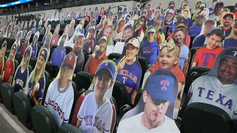 Texas Rangers Fans Attend Opening Day In Cardboard Form