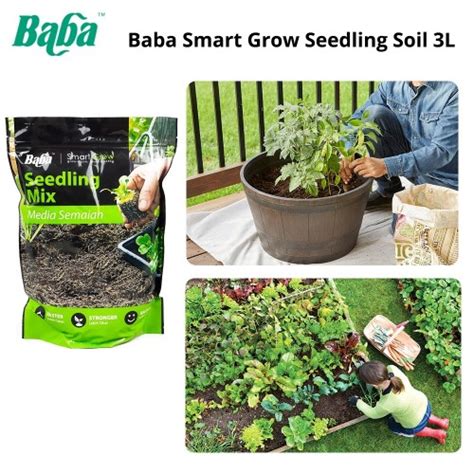 Combo 2x Baba Smart Grow Seedling Mix Soil 3l