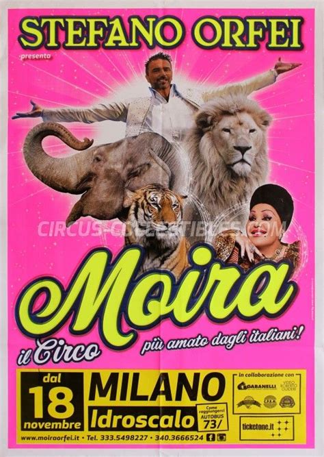 Moira Orfei Private Collection Jovan Andric Circus Poster Italian