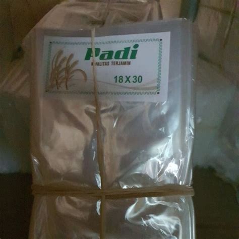 Jual Plastik Sayur Bening Tipis Aa Cap Padi Ukuran Kecil Per Ikat Lebih