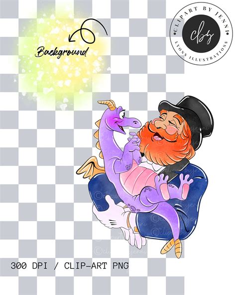 Watercolour Figment And Dreamfinder Clipart Epcot Figment Dreamfinder