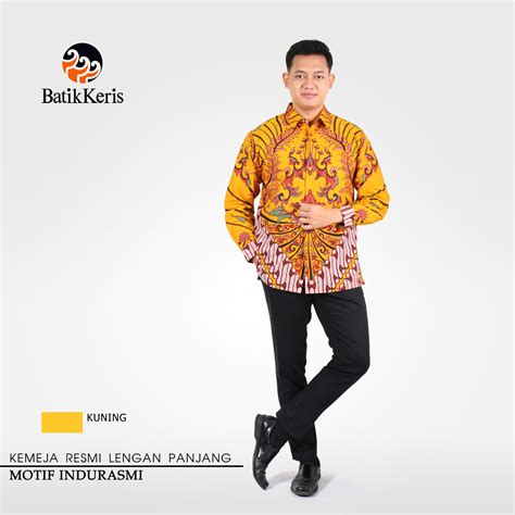 Kemeja Resmi Batik Lengan Panjang Motif Indurasmi Batik Keris Online