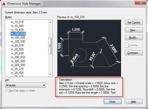 How To Edit Dimension Style Description Autocad Autodesk Knowledge