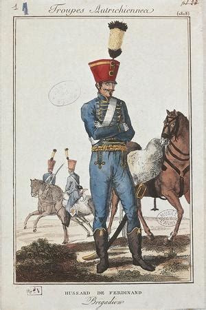 'Austrian Army Uniforms: Hussar Brigadier' Giclee Print | Art.com