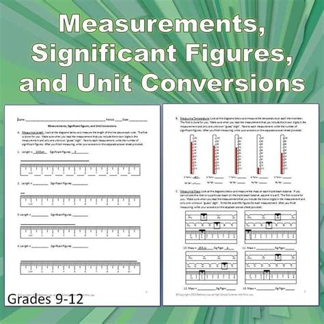 Measurement And Significant Figures Lab Answer Key